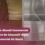 Professional Air Duct Cleaning inside a commercial HVAC system